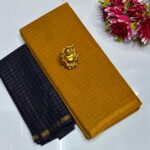 Madurai Sungudi Cotton (Mustard Yellow)