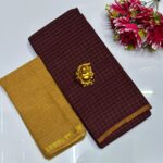 Madurai Sungudi Cotton Sarees (Brown)