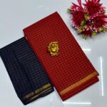 Madurai Sungudi Cotton Sarees (Red)