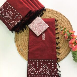 South Cotton Mix Saree (Brown)