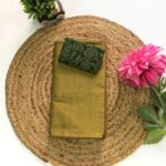 Plain South Cotton Mix Sarees