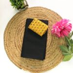 Plain South Cotton Mix Sarees (Black)