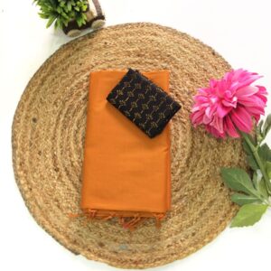 Plain South Cotton Mix Sarees